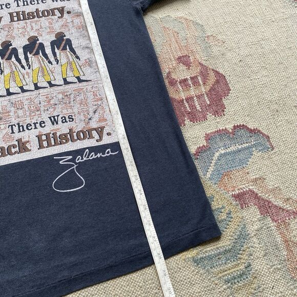 Vintage 90s Black History T Shirt Oneita Power Faded Rap Hip Hop - Picture 6 of 6